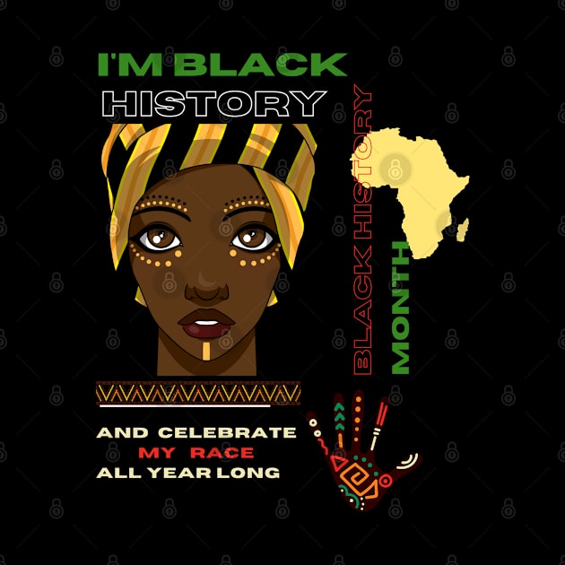 Black history month cute graphic design artwork by Nasromaystro