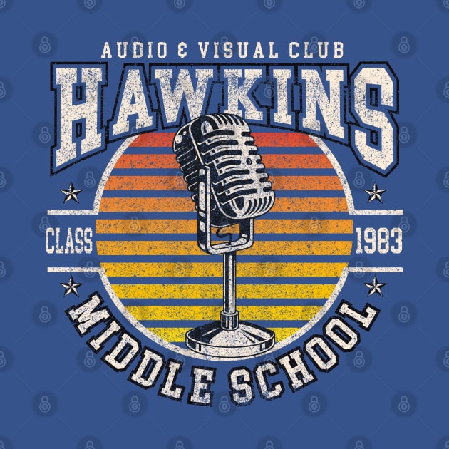 Stranger Things Hawkins Middle School A.V. Club by Alema Art