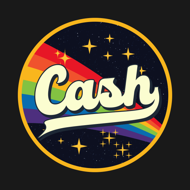 Cash // Rainbow In Space Vintage Style by LMW Art