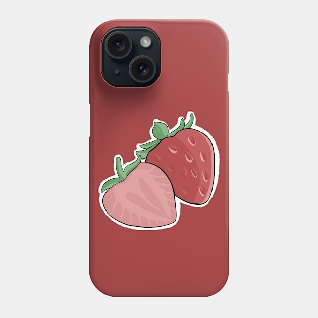 kawaii srtuwberry Phone Case by niaarts