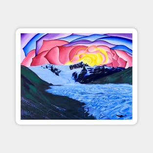 Sunrise over Stairway Icefall Magnet