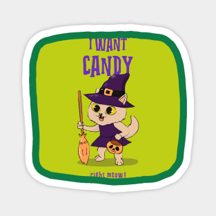 I Want Candy Right Meow! Magnet