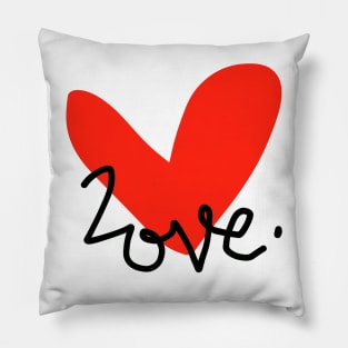 Red Heart Love Pillow