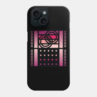 “Dimensional Rings” - V.5 Red - (Geometric Art) (Dimensions) - Doc Labs Phone Case