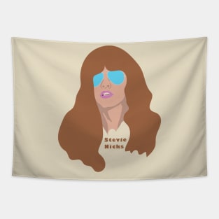 Stevie Nicks Retro - Young Mystic FanArt cartoon illustration Tapestry