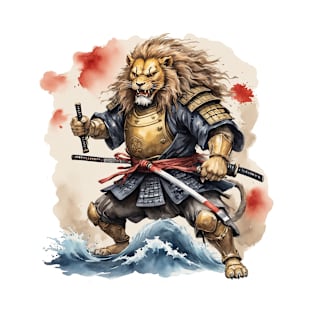 Lion samurai style T-Shirt