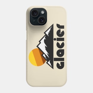 Retro Glacier ))(( Tourist Souvenir National Park Design Phone Case