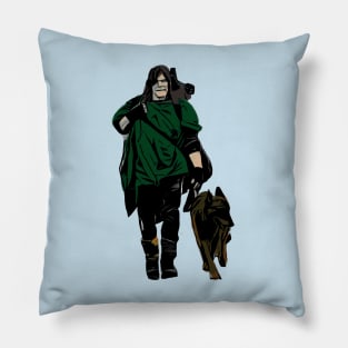 daryl dixen and dog Pillow