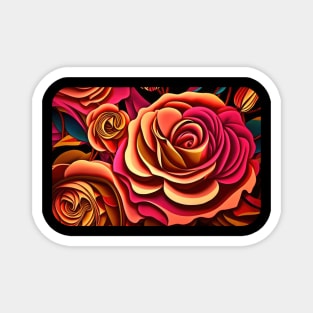 Roses in Bloom Magnet