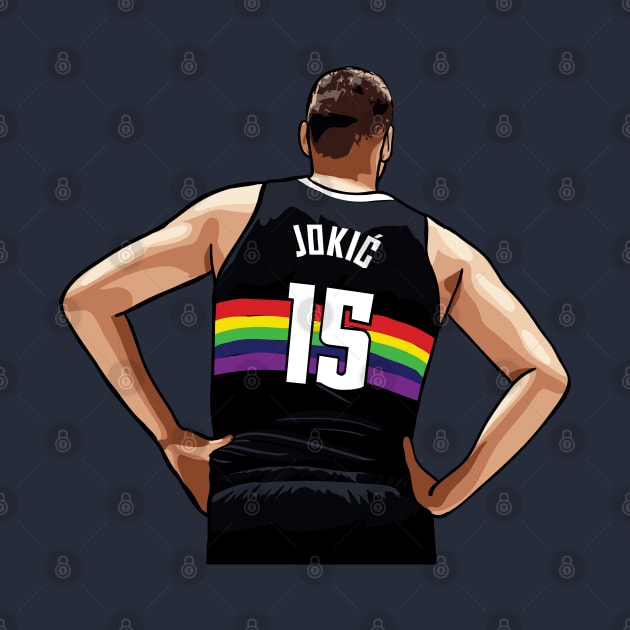 Nikola Jokic Vector Standing by qiangdade