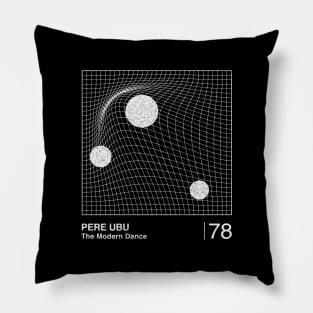 Pere Ubu / Minimalist Graphic Design Fan Artwork Pillow
