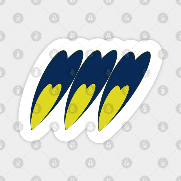 Hearts with ukranian colours (3) Magnet by Againstallodds68