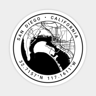 San Diego Map Magnet