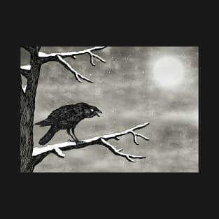 Crow in the Snow T-Shirt