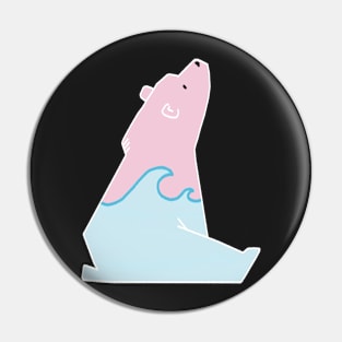 Cute Waves Bear Pin