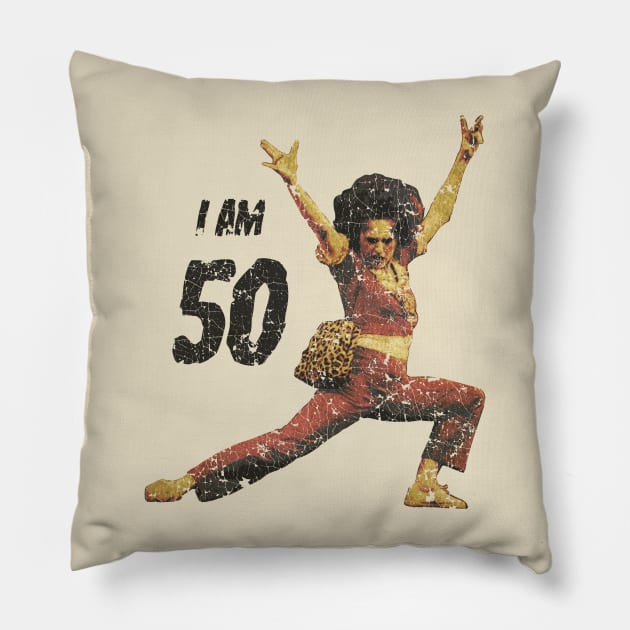 Sally O'Mally I am 50 - Vintage Pillow by antopixel