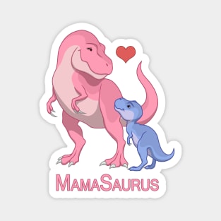 Mamasaurus Mommy & Baby Boy T-Rex Dinosaurs Magnet