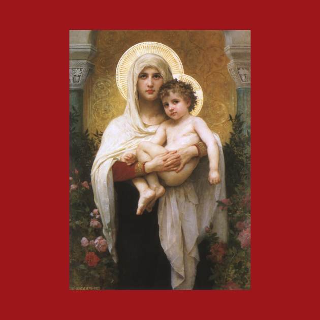 Madonna of the Roses by Bouguereau by MasterpieceCafe