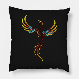 Auspicious Phoenix Flame Pillow