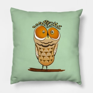 Crazy owl Pillow