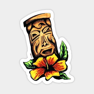 Hibiscus Tiki. Magnet