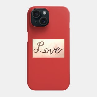 Love Calligraphy Phone Case