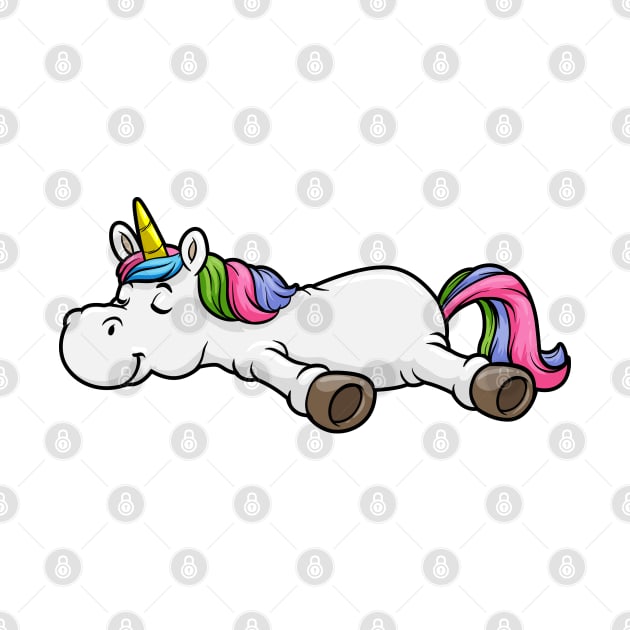 Tired unicorn is sleeping by Markus Schnabel