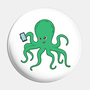 Octopus Mobile Pin