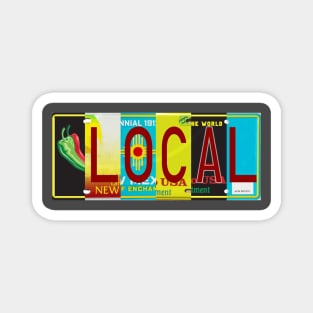 New Mexico Local, License Plates Magnet