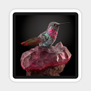 Crystaline Hummingbird and Star Crystal Magnet