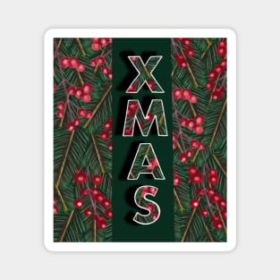 Xmas Winter Berries Magnet