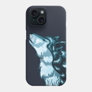 Howling Wolf Head Phone Case