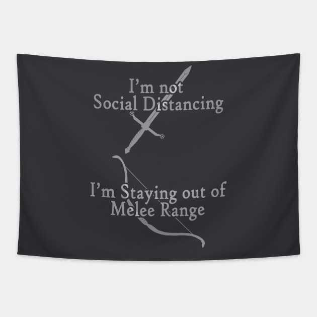 Social Distancing and Melee Range Tapestry by JesterDavid