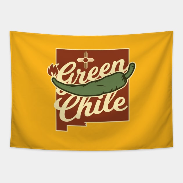 New Mexico Green Chile Tapestry by HolidayShirts