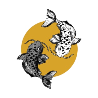 Golden Sun Koi Carps T-Shirt