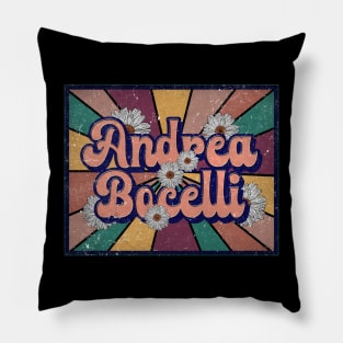 Awesome Name Bocelli Lovely Styles Vintage 70s 80s 90s Pillow