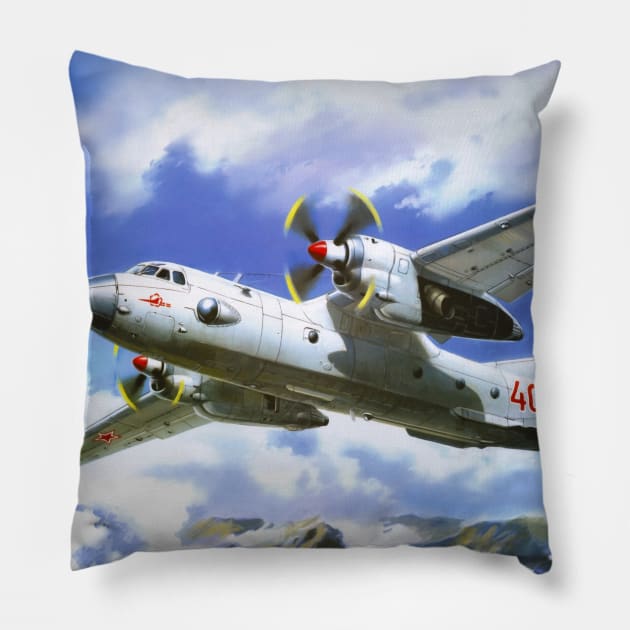 Antonov An26 Pillow by Aircraft.Lover