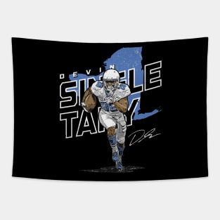 Devin Singletary Carolina Player Map Tapestry