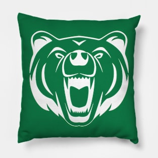 Cloudcroft Bears Head (White) Pillow