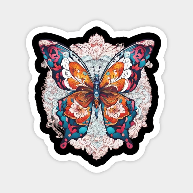 Butterfly Mandala Magnet by animegirlnft