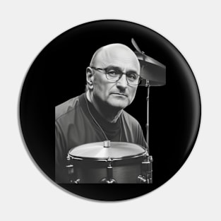 phil collins // vektor art design v2 Pin