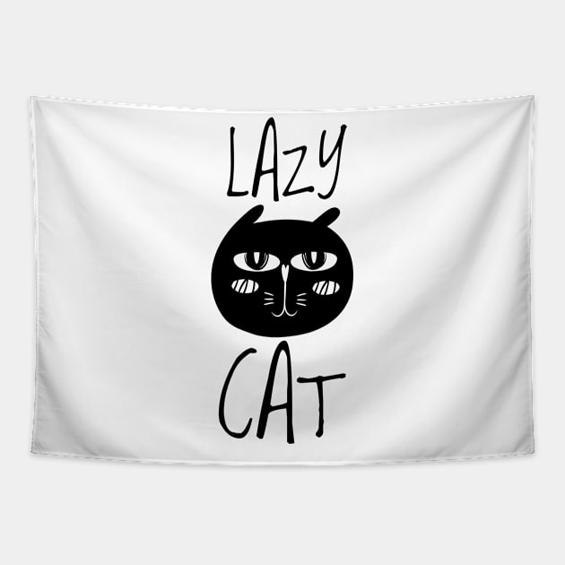 Lazy Cat Tapestry by attire zone