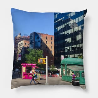 Astor Place, Manhattan Pillow