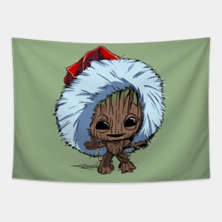 Christmas Groot Tapestry