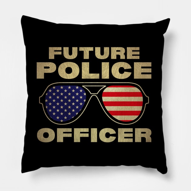 Future Police Officer Pillow by GR-ART