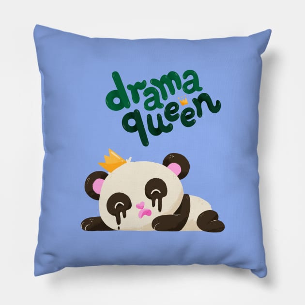 Drama Queen Panda Pillow by Origami Studio