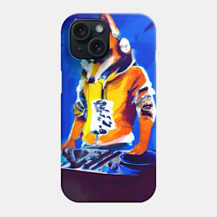 Fox at the DJ booth Phone Case