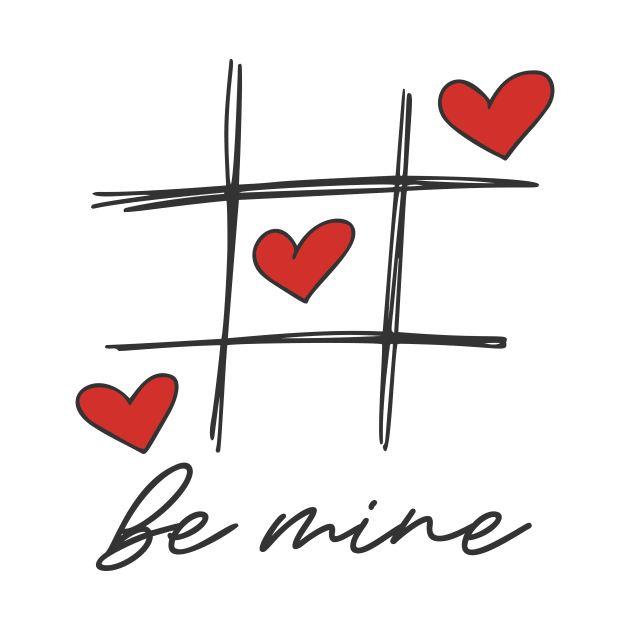 Be Mine Tic Tac Toe by CB Creative Images