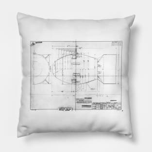 Fat Man atomic bomb blueprint (C021/2942) Pillow