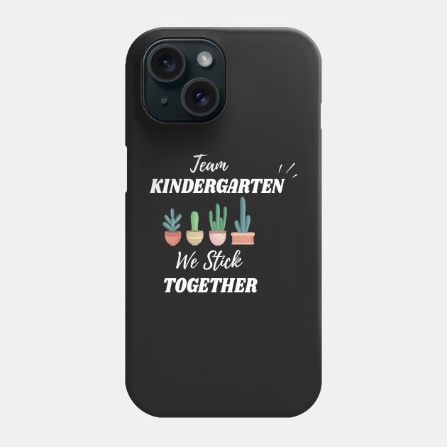 cactus team teacher gifts | first grade team | kindergarten team | gifts for teachers | stick together cactus gift teachers Phone Case by WassilArt